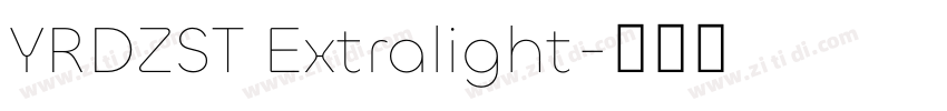 YRDZST Extralight字体转换